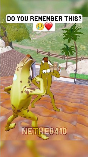 We befriended another banana 😱🥺 #fortnite