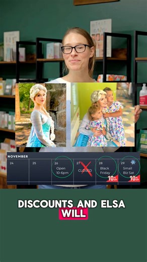 Elsa coming to Liv Holistic! Big week at Liv Holistic! 💚 📍 342 State St, Hamburg PA 🌐 www.livholisticstore.com Wed: Open 10–6 Thu: CLOSED for Thanksgiving Fri (Black Friday): 10% OFF storewide (in-store & online) Sat (Small Biz Saturday): 10% OFF storewide 3 gift card giveaways Elsa from 11–12pm OTF Passport activity! Shop, save, and enjoy family fun in downtown Hamburg! 🎉 | Liv Holistic Store