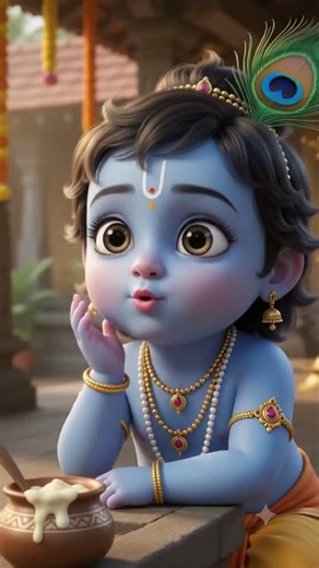 😂 Little Krishna's Funny Reply to a Speeding Devotee | Malayalam AI Comedy | Veo 3
