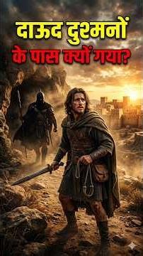 Why did David take refuge among his enemies? | 1 Samuel 27 | Bible Story in Hindi #shorts #virals...