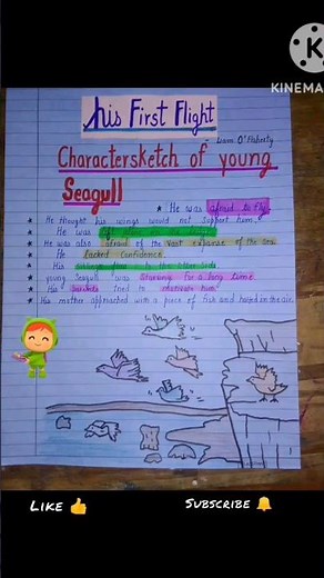 his first flight🕊️ (first flight)class 10 charactersketch,summary, sequence of events , flowchart