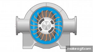 NASH Twin Lobe Liquid Ring Compressor - How It Works on Make a GIF