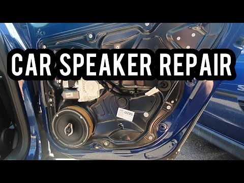 How to fix car door speakers - no power - poor connection - blown - baffle removal