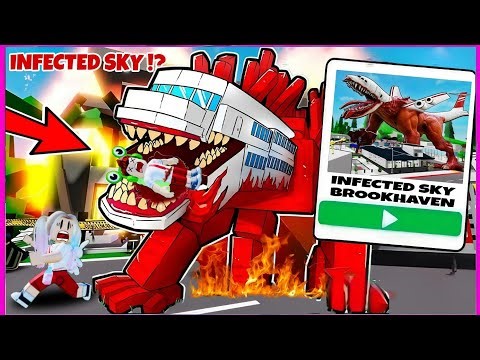 OH NO, I’M FIGHTING THE INFECTED SKY BOSS MONSTER IN BROOKHAVEN!! ROBLOX SEA EATER