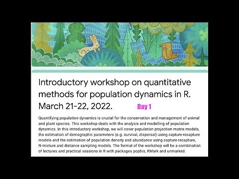 Quantitative methods for population dynamics in R - day 1