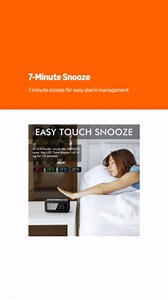 Digital Alarm Clock with Hybrid LED/LCD Time Display, Battery Operated or Plug-in, Small Simple Basic Clock for Travel Home Bedroom Wall (Blue-Display)