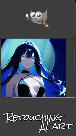 Retouching AI Art (20260411) #gimp #aiart #anime