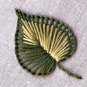 376K views · 5K reactions | Mindblowing tutorial leaf hand embroidery #trend #viralvideo #virals #foryou | ABC Of Hand Embroidery | Facebook