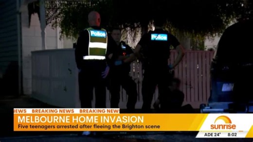 Five teenagers arrested over Melbourne home invasion