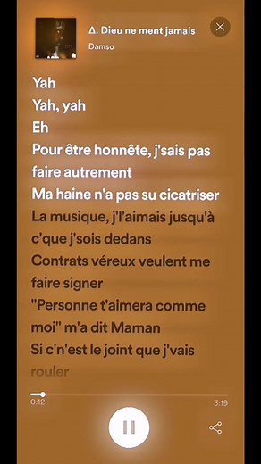 Dieu ne ment jamais | Damso | #pourtoi #fyp #foryoupage #speedsongs #speed #damso