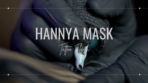 Hannya Mask Tattoo PNG, Japanese Oni Flames, Flash Art Stencil (instant Download) - Etsy