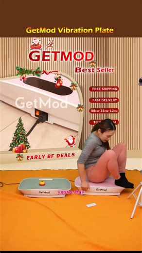 GetMod Smart Vibration Plate Pro Exercise Machine,Full Body Workout at home, vibrational platform for Wellness and Fitness, Bluetooth speaker#2