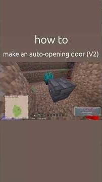 how to make an auto opening door v2 #minecraft #shorts