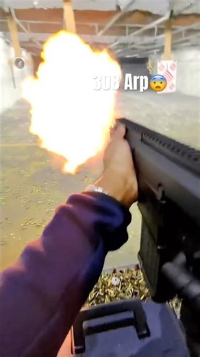 308 Arp goes kaboomm😳💥👀 #viral #gunshorts #edc #arp #foryou #shorts #frt #magdump#airsoft