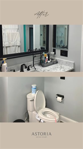 🏡 Before & After Magic by Astoria K&B Watch the transformation unfold — from outdated to breathtaking in seconds! These real project results speak for themselves. ✨ Ready for your own makeover? Let’s bring your vision to life. 📞 1 240-259-9930 🌐 astoriakb.com | Astoria Kitchen & Bathroom