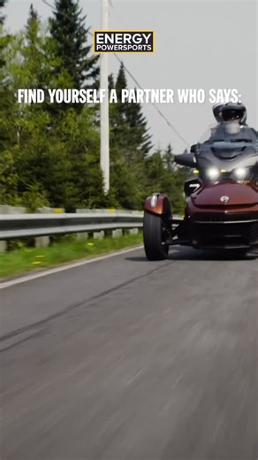 They say love is a journey, so is riding a Can-Am 3-wheel. Find someone who’s down for both!  Ride with us + @canam3wheel #CanAm #CanAm3Wheel #CanAmSpyder | Energy Powersports inc. | Facebook
