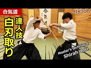 Aikido Counter technique against sword attack "Shiraha dori" - Shirakawa Ryuji shihan