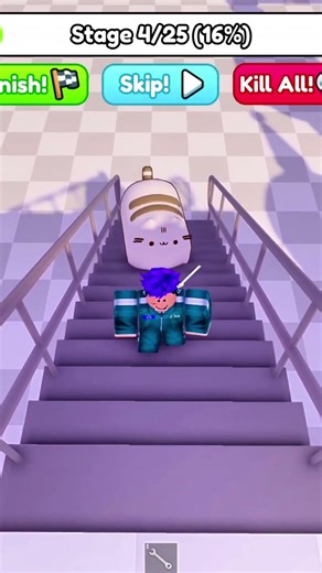 Roblox Thanos not Escape Pusheen's Prison Run #roblox #short #robloxedit #robloxgames #baconroblox