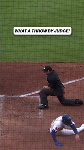 Aaron Judge with a cannon to keep the game scoreless! 😮‍💨 #mlb #yankees #aaronjudge #baseball