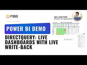 POWER BI DEMO - DIRECTQUERY: REAL-TIME DASHBOARDS WITH LIVE WRITE-BACK