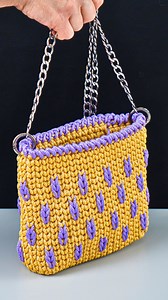 644K views · 10K reactions | Easy Tunisian Crochet Bag for Beginners...