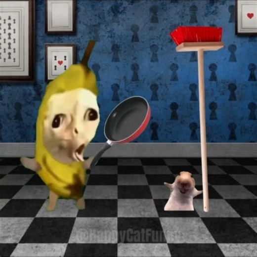 Banana Cat Outsmarted the Hamster