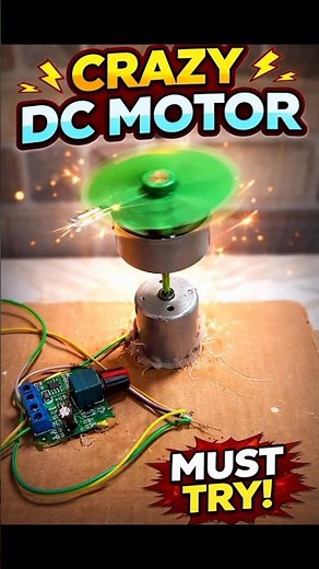 DC Motor Most Viral Experiment 😱 | Amazing DIY Motor Trick #shorts