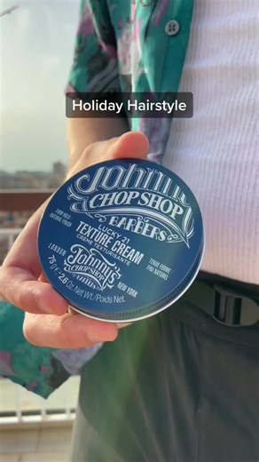 Holiday Hairstyle Tips using Johnny’s Texture Cream