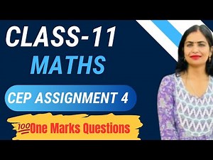 Class 11 Maths CEP Assignment 4 Full Solution | PSEB 2025 | Step-by-Step Explanation #pseb #exam #yt
