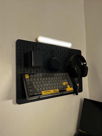 Sturdy Pegboard Setup for Your Desk