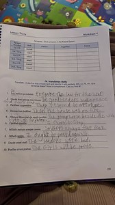 Lesson ThirtyWorksheet 4\begin{tabular} { | c | c | c | c | c... | Filo