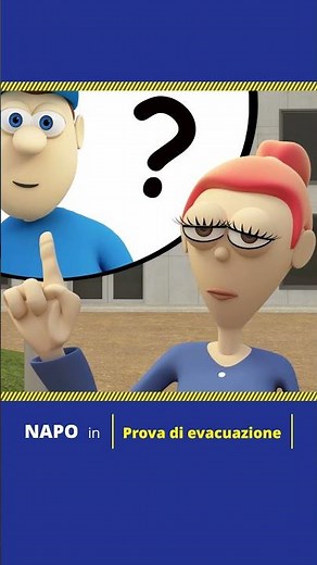 Napo e la prova di evacuazione