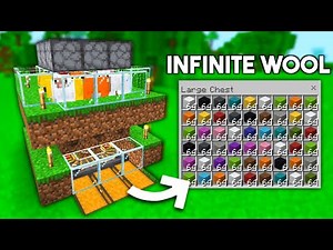 Best Automatic WOOL Farm Minecraft 1.21! (Bedrock & Java)