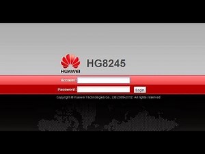 Abrir puertos en Router HG8245H