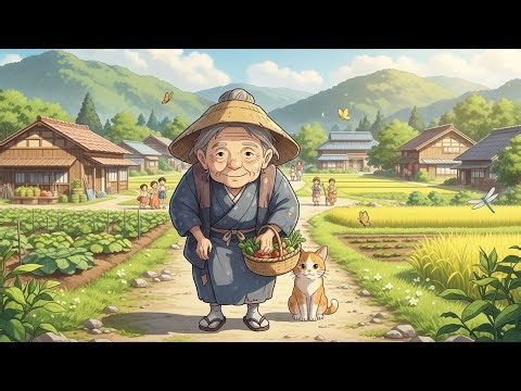 Grandma’s Quiet Life in a Japanese Countryside Village | Ghibli Inspired Relaxing Story