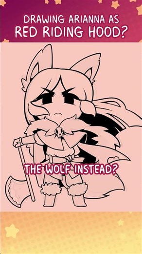 Red Riding Hood is the wolf now | #shorts #art