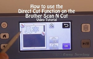 How to Use the Direct Cut Function on the Brother Scan N Cut - Easy Sewing For Beginners
