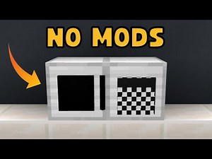 Realistic Minecraft Microwave Building Tutorial! (Java/Bedrock)