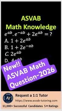 🚀 Very important ASVAB Math Knowledge 2026 | Must-Know Questions! 🔥 #maths #arithmeticreasoning