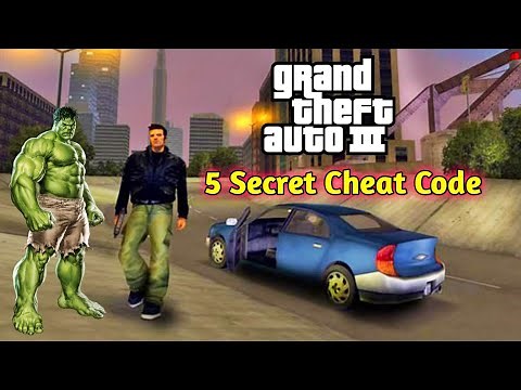 Top 5 Secret Cheat Code Of GTA 3 | GTA 3 Important Cheats | Player Cheat,Car Cheat, Health Cheat