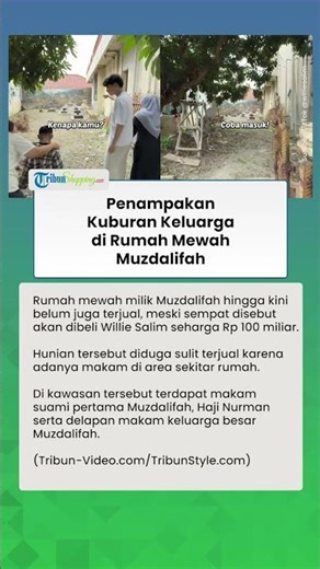 Diduga Tak jadi Dibeli Willie Salim, Penampakan Rumah Mewah Muzdalifah jadi Sorotan, Ada Kuburannya