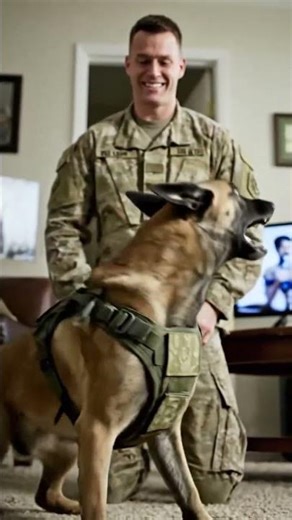 My K9 partner heard my voice for the first time in 8 months. I'm crying. 😭