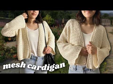 Crochet Mesh Cardigan