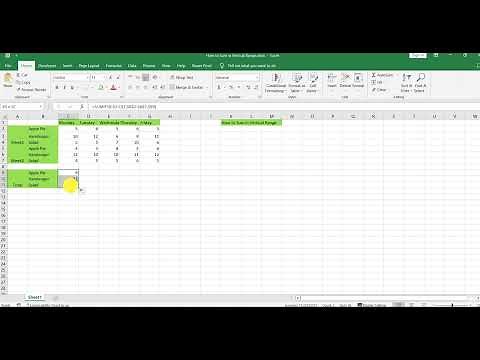 How to Sum in Vertical Range