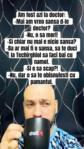 Sfatul care m-a uimit dat de doctor #glume #amuzant #bancuri