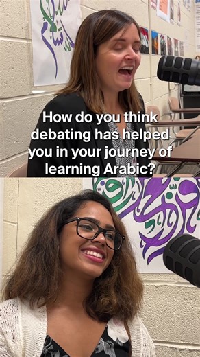 📣 Get your inside scoop into #ArabicDebate at the secondary level! Episode 3 of #AllThingsArabic, "Art of Argument," features Mariana McCottry, Arabic Debate Captain and senior at CIECHS, Rana Nasser, teacher and Debate Club Advisor, and Dr. Caroline Sanchez, CIECHS’ principal, Learn about the unique opportunities Arabic debate provides, as well as tips for starting your own school debate program. 🎧Tune in to learn more about #ArabicDebate, and don’t forget to check out our last episode about 