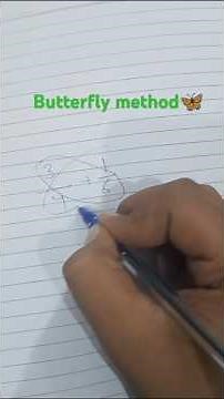 The Butterfly Method: A Better Way to Solve Math Problems