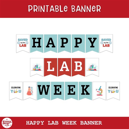 Printable Lab Week Banner, Medical Laboratory Professional Appreciation Decor (instant Download) - Etsy