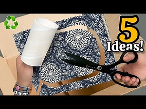Transforming Cardboard & Waste Material 😍♻️ 5 GENIUS Recycling Ideas That Will Amaze You!