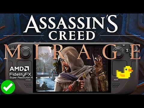 Assassin's Creed Mirage Steam Deck Performance: FSR4 + Lossless Scaling